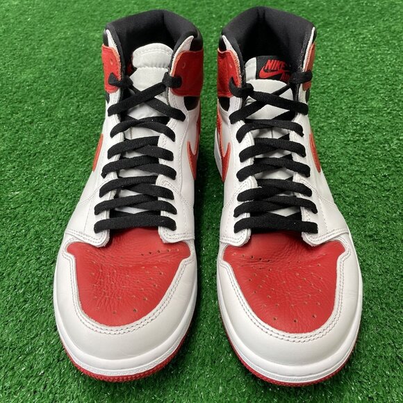 Nike Air Jordan 1 Retro High OG Mens Basketball Shoe White 555088-161 VNDS Sz 10 - Picture 2 of 7